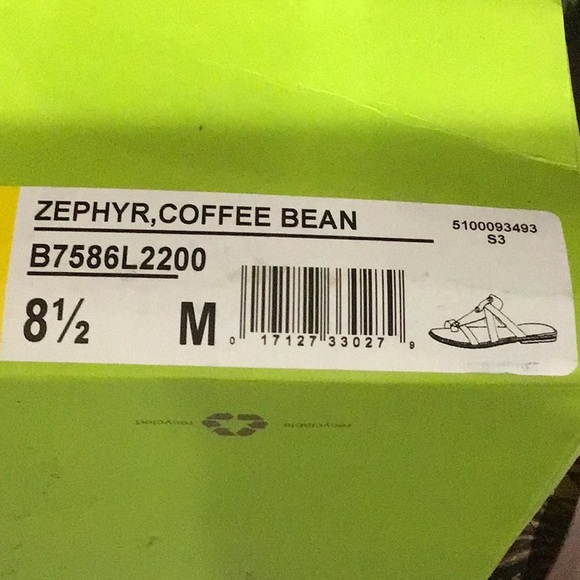 Naya new in  box leather comfort slides.  Coffee bean. Size 8.5. - Picture 3 of 8